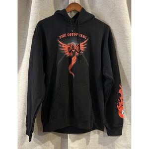 The Offspring 2023 Tour Let The Bad Times Roll Band Black Double‎ Hoodie Medium